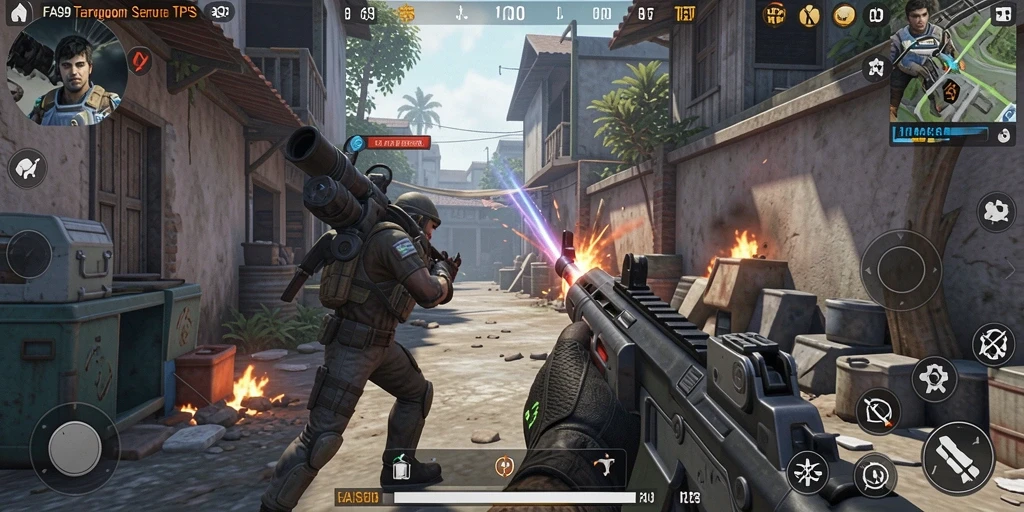 Tampilan menarik dari gameplay pertempuran di FA99.