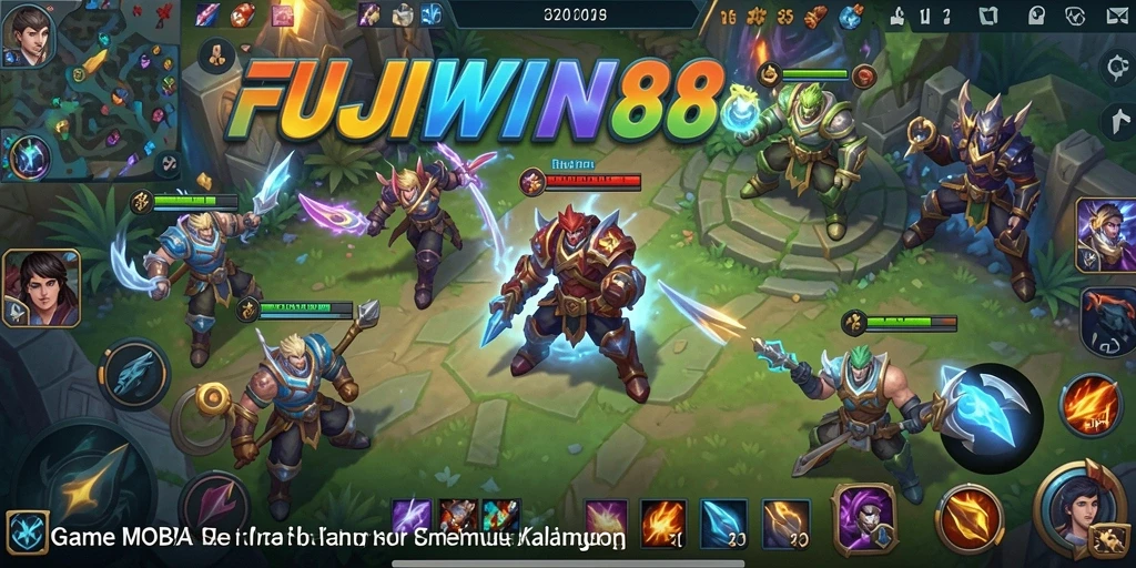 Tampilkan selama permainan MOBA yang mendebarkan di FUJIWIN88.