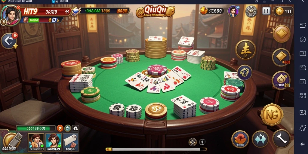 Screenshot gameplay QiuQiu yang menampilkan keseruan permainan.