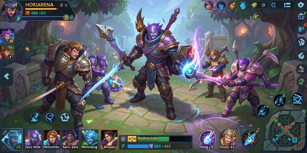 Tampilan gameplay HOKIARENA yang seru dan penuh aksi.