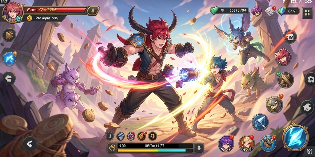 Tampilan gameplay seru dari JPTOGEL77 dengan karakter anime yang ikonik.