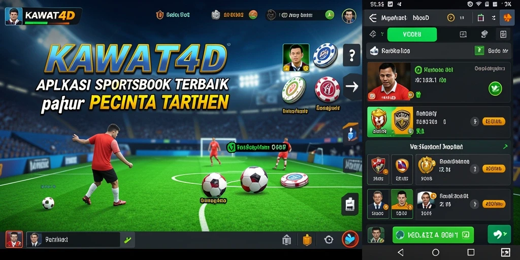 Tampilan antarmuka KAWAT4D yang menarik untuk taruhan olahraga.