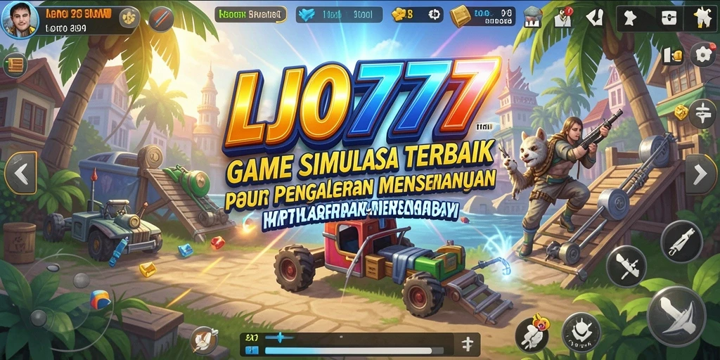 Tampilan gameplay yang menarik dari LJO777 dengan berbagai mode simulasi.