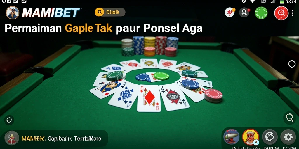 Tampilan gameplay Gaple yang menarik dan interaktif di MAMIBET.