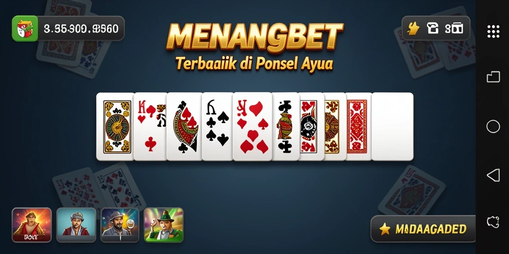 Tampilan gameplay seru dalam permainan Domino MENANGBET.