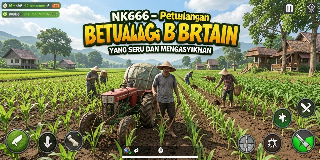 Tampilan menarik dari gameplay pertanian NK666 yang seru.