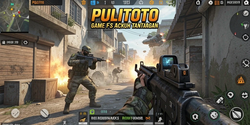 Tangkapan layar menunjukkan aksi intens di PULITOTO.