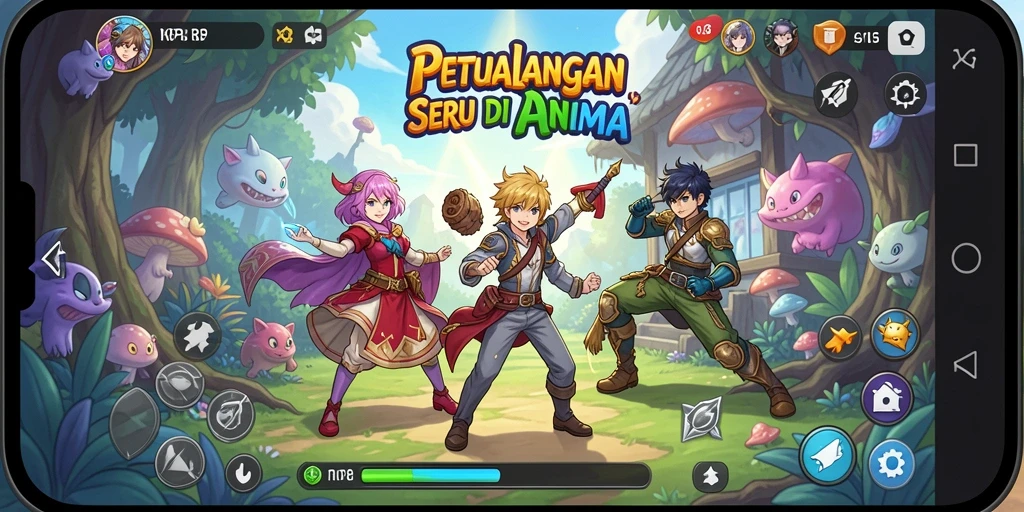 Tampilan gameplay RP8 yang menakjubkan dan dinamis.