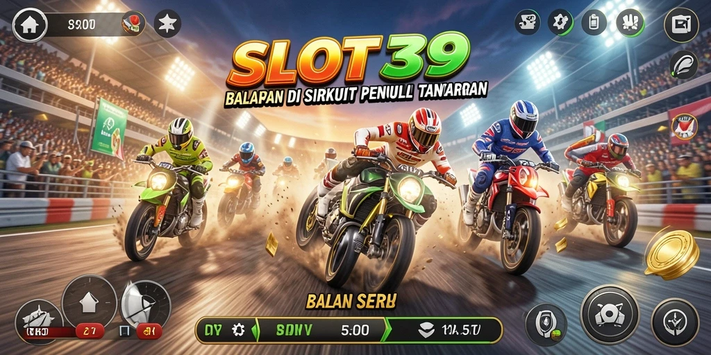 Gameplay SLOT39 menampilkan balapan seru dengan grafik yang memukau.