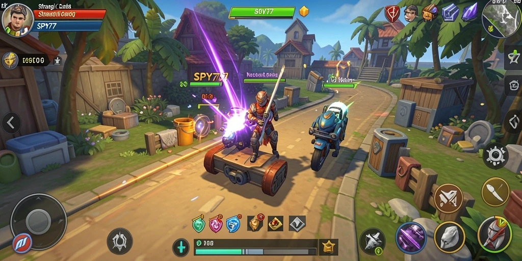 Screenshot gameplay SPY77 menampilkan strategi yang mendebarkan.