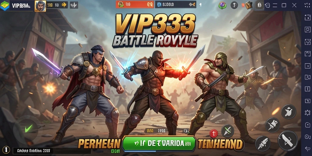 Screenshot gameplay Battle Royale VIP333 yang seru dan kompetitif.