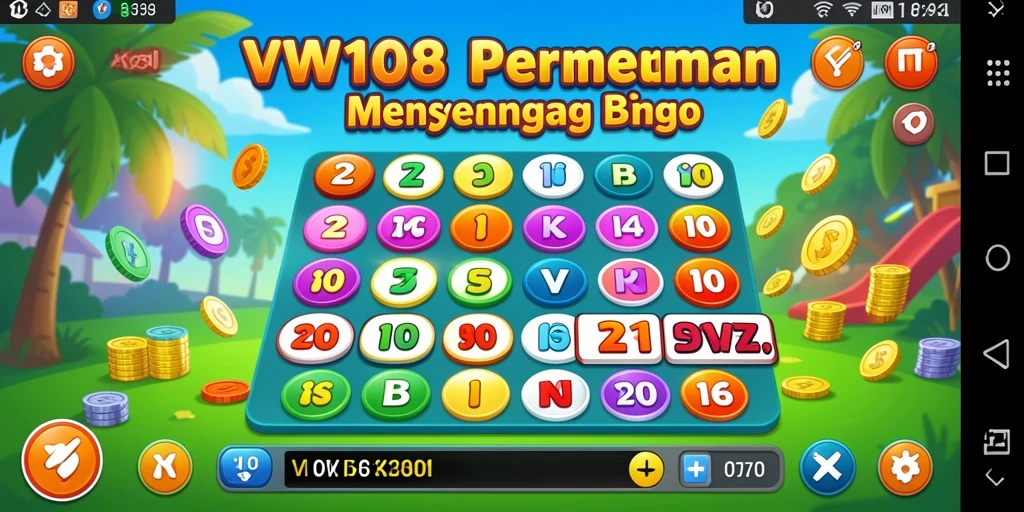 Tampilan screenshot VW108 yang menunjukkan keseruan permainan Bingo.