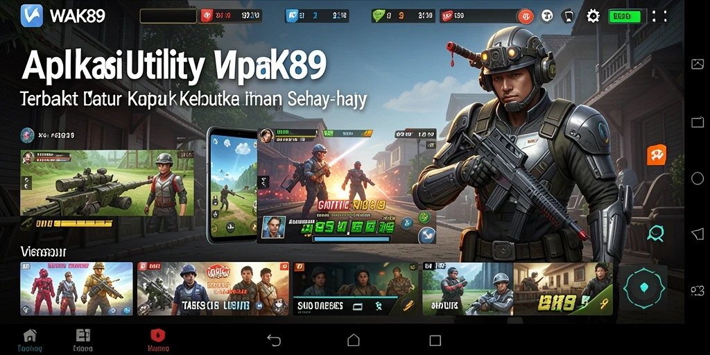 Tampilan antarmuka utama WAK89 yang user-friendly dan intuitif.