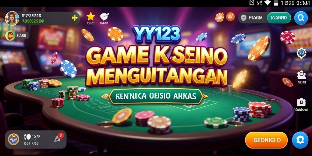 Tampilan gameplay YY123 yang menarik dan penuh aksi Kasino.